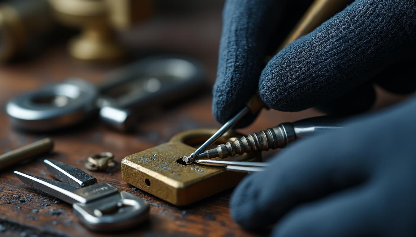découvrez les techniques et outils essentiels pour crocheter une serrure en situation d'urgence, spécialement conçus pour les serruriers.