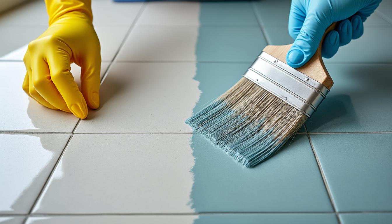 découvrez comment peindre un carrelage au sol avec la résine époxy ou une peinture spéciale pour obtenir un rendu durable et esthétique.