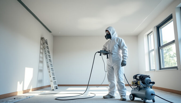 découvrez comment peindre un plafond au pistolet : avantages de la méthode, techniques détaillées et conseils pour choisir le compresseur adapté à vos besoins.